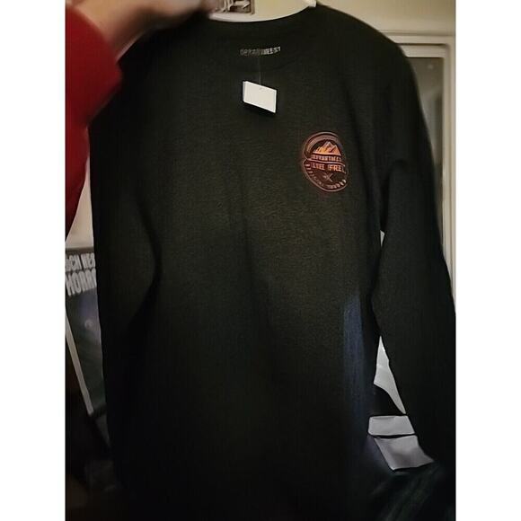 Depart West Mens Medium Live Free Logo Pullover NWT A105 New Excellent Shirt - Picture 3 of 5